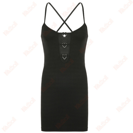 sexy beautiful black cheap cami dresses